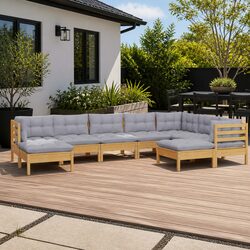 Outdoor Lounge Set: 9 Pieces, Built to Last