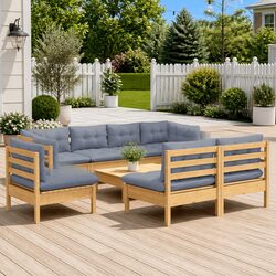 Compact and Stylish 10-Piece Garden Lounge Set