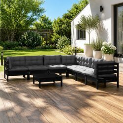 8 Piece Garden Lounge Set: Quality and Comfort Combined