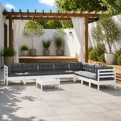 9 Piece Garden Lounge Set: Stylish, Durable, and Comfortable