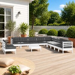 Compact and Stylish 12-Piece Garden Lounge Set