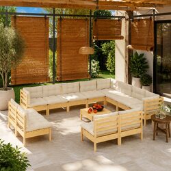 Compact and Stylish 13 Piece Outdoor Lounge Set