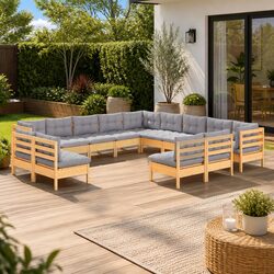 13-Piece Modular Garden Lounge Set for Outdoor Relaxation