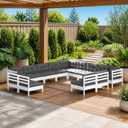 Concise 13-Piece Garden Lounge Furniture Set