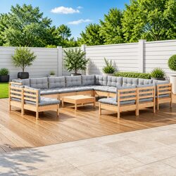 Compact and Stylish 14 Piece Garden Lounge Set