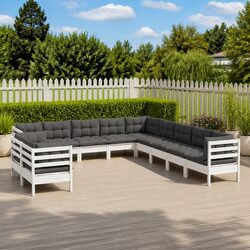 Compact and Comfortable 11 Piece Lounge Set for Outdoors