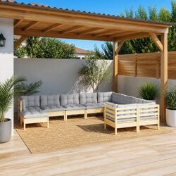 10 Piece Garden Lounge Set: Durable and Stylish