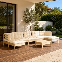 8-Piece Garden Lounge Set, Strong & Stylish