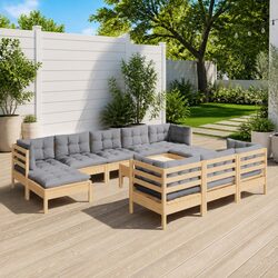 11 Piece Garden Lounge Set - Comfort Meets Quality