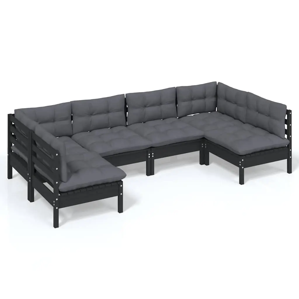 6-Piece Modular Garden Lounge Set for Relaxation