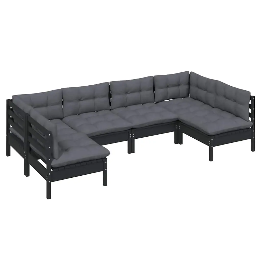 6-Piece Modular Garden Lounge Set for Relaxation