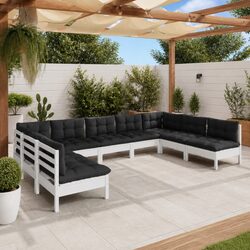 9-Piece Modular Garden Lounge Set for Relaxation