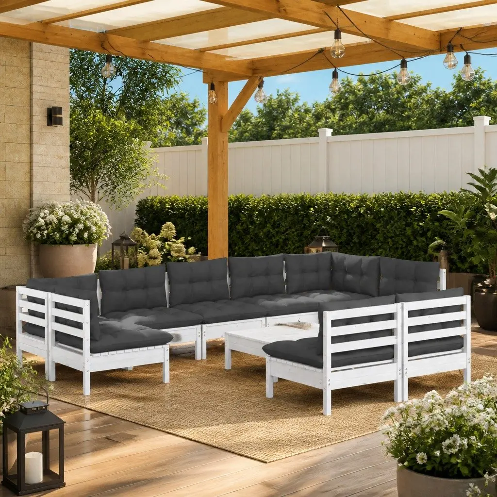 10-Piece Modular Lounge Set for Outdoor Enjoyment