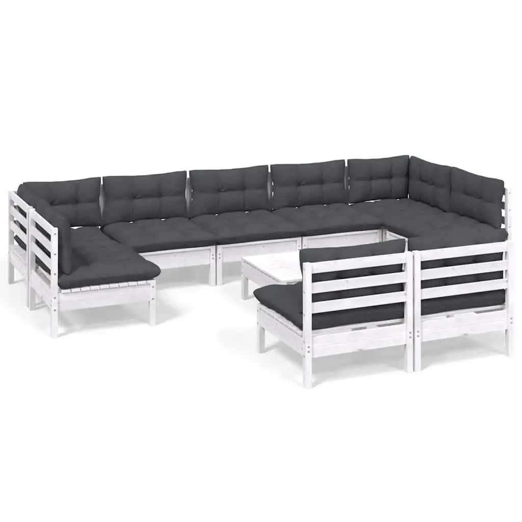 10-Piece Modular Lounge Set for Outdoor Enjoyment