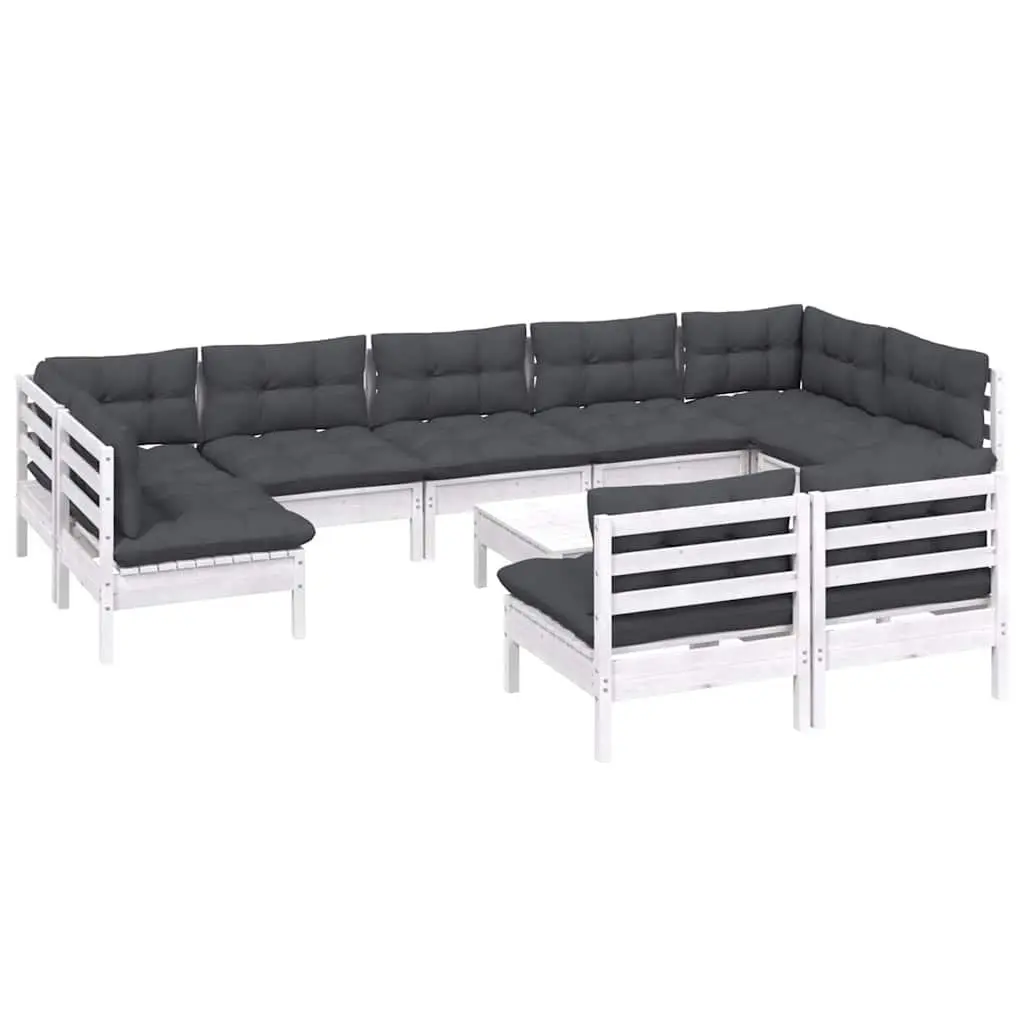 10-Piece Modular Lounge Set for Outdoor Enjoyment