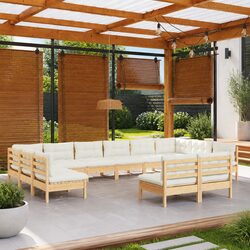 Compact Modular 12-Piece Garden Lounge Set