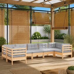 Compact and Reliable 7-Piece Outdoor Lounge Set