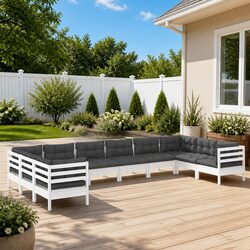 Quality Outdoor Lounge Set: 10 Pieces of Comfort