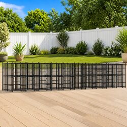Compact Yet Spacious Outdoor Dog Kennel in Black
