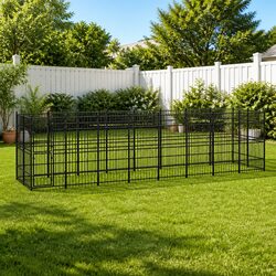 Concise Outdoor Dog Kennel - 14.75m² Space