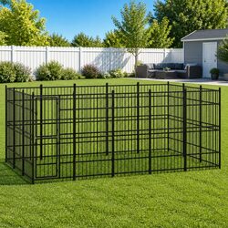Compact Yet Spacious Outdoor Dog Kennel for Exercise