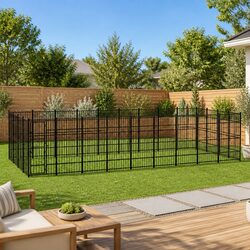 Outdoor Dog Kennel with Locking Door for Safety