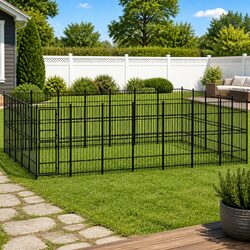Compact and Sturdy Outdoor Dog Kennel for Exercise