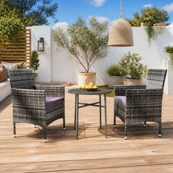 Compact and Stylish 3 Piece Garden Dining Set