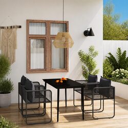 Compact 5 Piece Outdoor Dining Set with Style