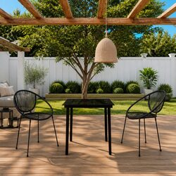 Compact and Durable 3-Piece Outdoor Dining Set