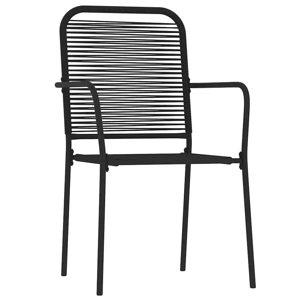 Outdoor Dining Set 5 Piece Garden Furniture Black Patio Table Chairs