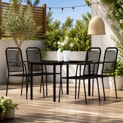 Compact 5 Piece Garden Dining Set: Style Meets Functionality