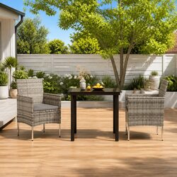 Compact and Stylish Outdoor Dining Set with Comfort
