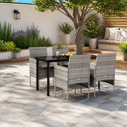 Compact and Stylish 5-Piece Garden Dining Set