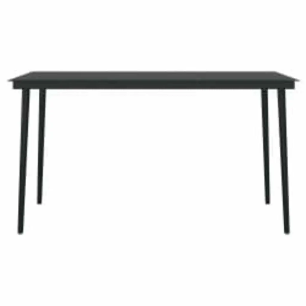Outdoor Dining Set 7 Piece Table Chairs Cushions Grey Rattan Glass Patio