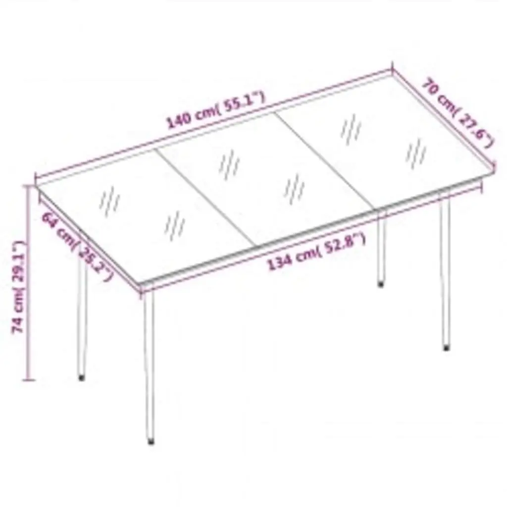 Outdoor Dining Set 7 Piece Table Chairs Cushions Grey Rattan Glass Patio