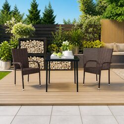 Compact Garden Dining Set - 3 Pieces for Outdoor Use