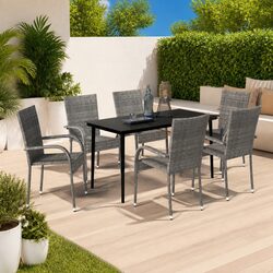 Compact 7-Piece Outdoor Dining Set—Perfect for You