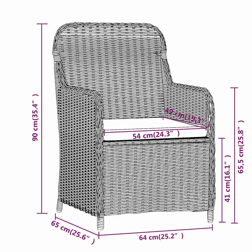 5 Piece Outdoor Garden Dining Set Black Steel Frame Rattan Chairs Glass Table