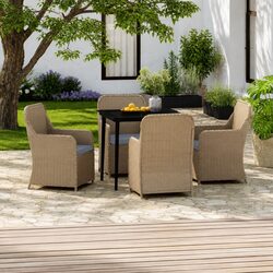 Compact and Stylish 5 Piece Garden Dining Set