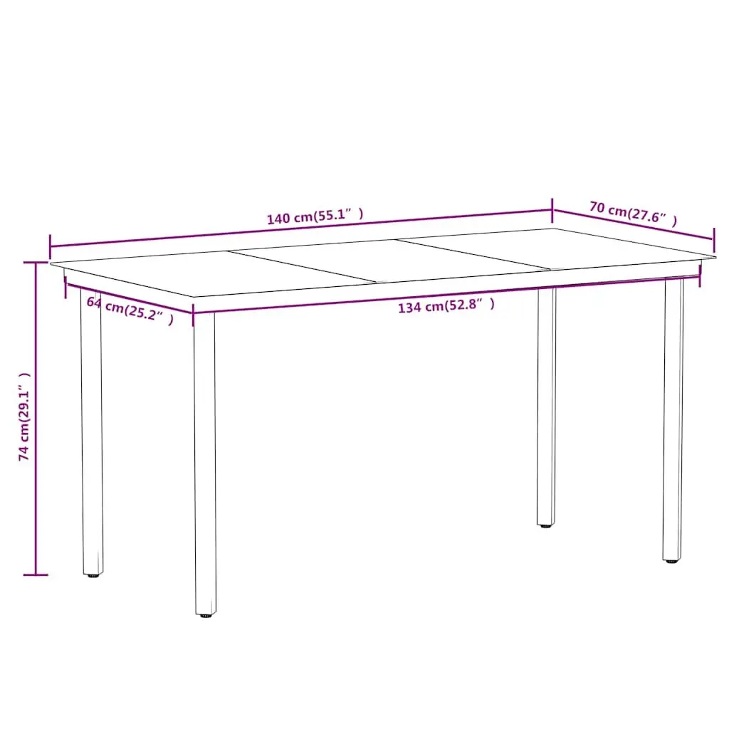 5 Piece Garden Dining Set Black PE Rattan Chairs Glass Table Steel Frame Outdoor