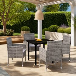 Stylish 5 Piece Outdoor Garden Dining Set