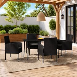 Concise 5-Piece Dining Set for Your Outdoor Space