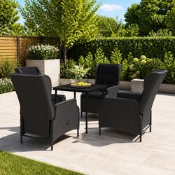 Compact and Stylish 5-Piece Outdoor Dining Set
