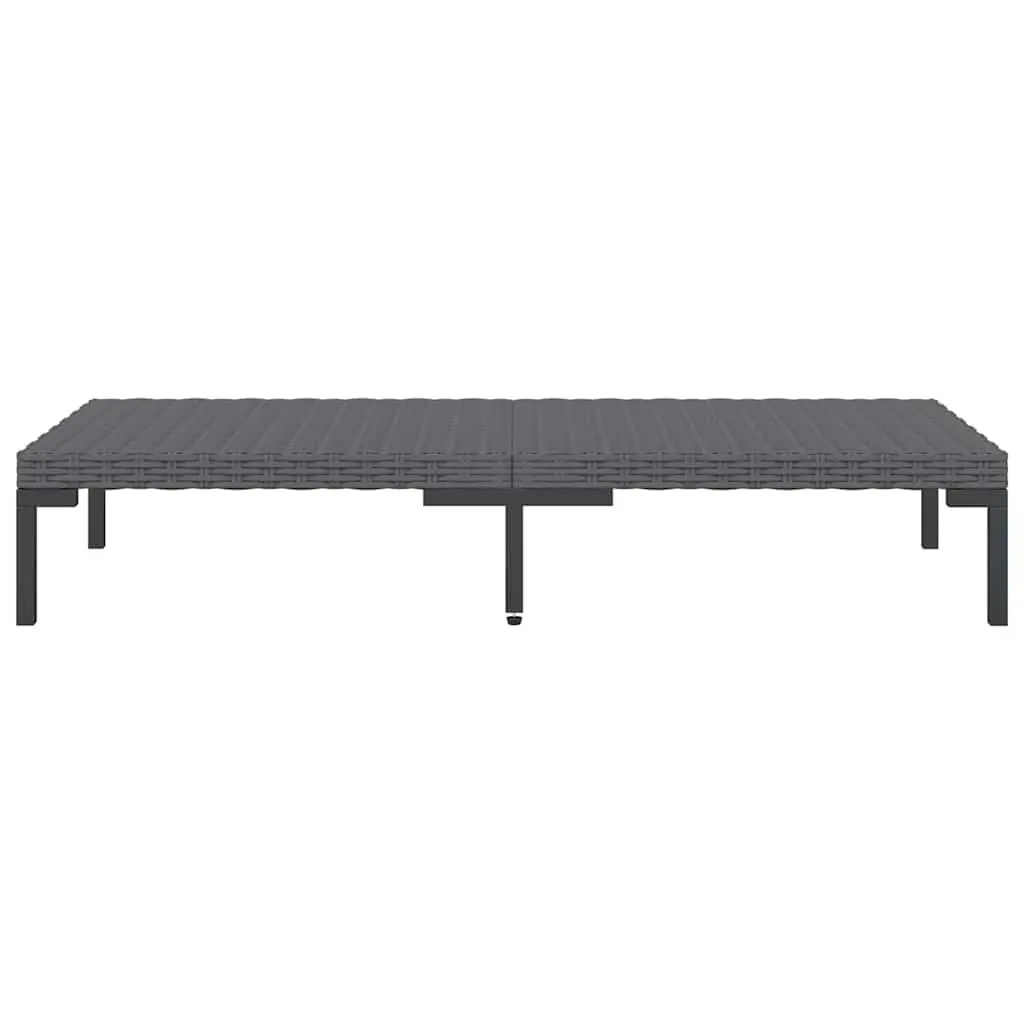 Garden Lounge Set 13 Piece Outdoor Patio Furniture with Cushions Grey Rattan