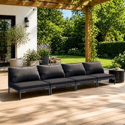 Compact and Stylish 4-Piece Garden Lounge Set
