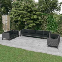 Concise 8-Piece Garden Lounge Set for Relaxation