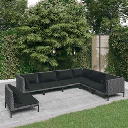 Compact 7-Piece Garden Lounge Set for Your Patio