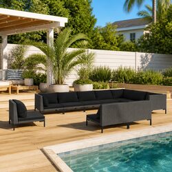 Effortless Style: 10-Piece Outdoor Lounge Set