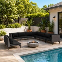9-Piece Garden Lounge Set - Concise Overview